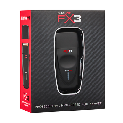 BabylissPRO - FX3 High Speed Double Foil Shaver (Black)