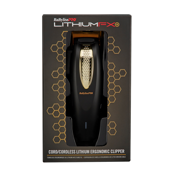 BabylissPRO - LithiumFX Cord / Cordless Ergonomic Clipper (Gold)