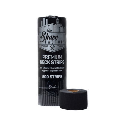Shaving Factory - Neck Strip - 100 Strips/5 Rolls (Black)