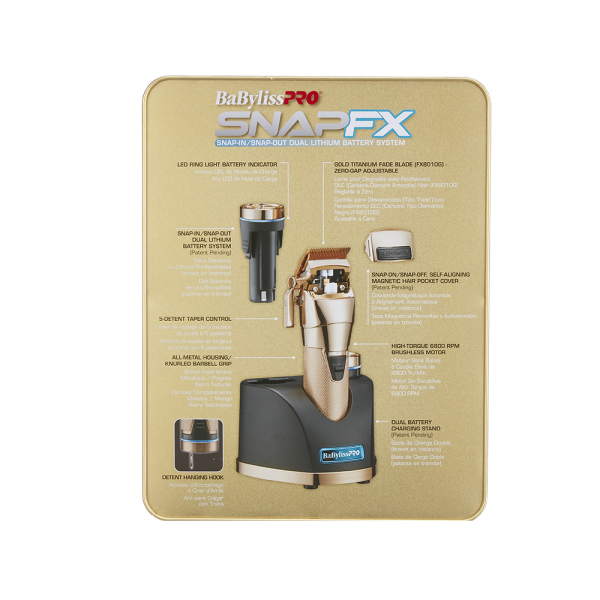 BabylissPRO - SnapFX Clipper (Gold)