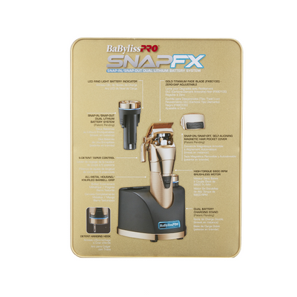 BabylissPRO - SnapFX Clipper (Gold)