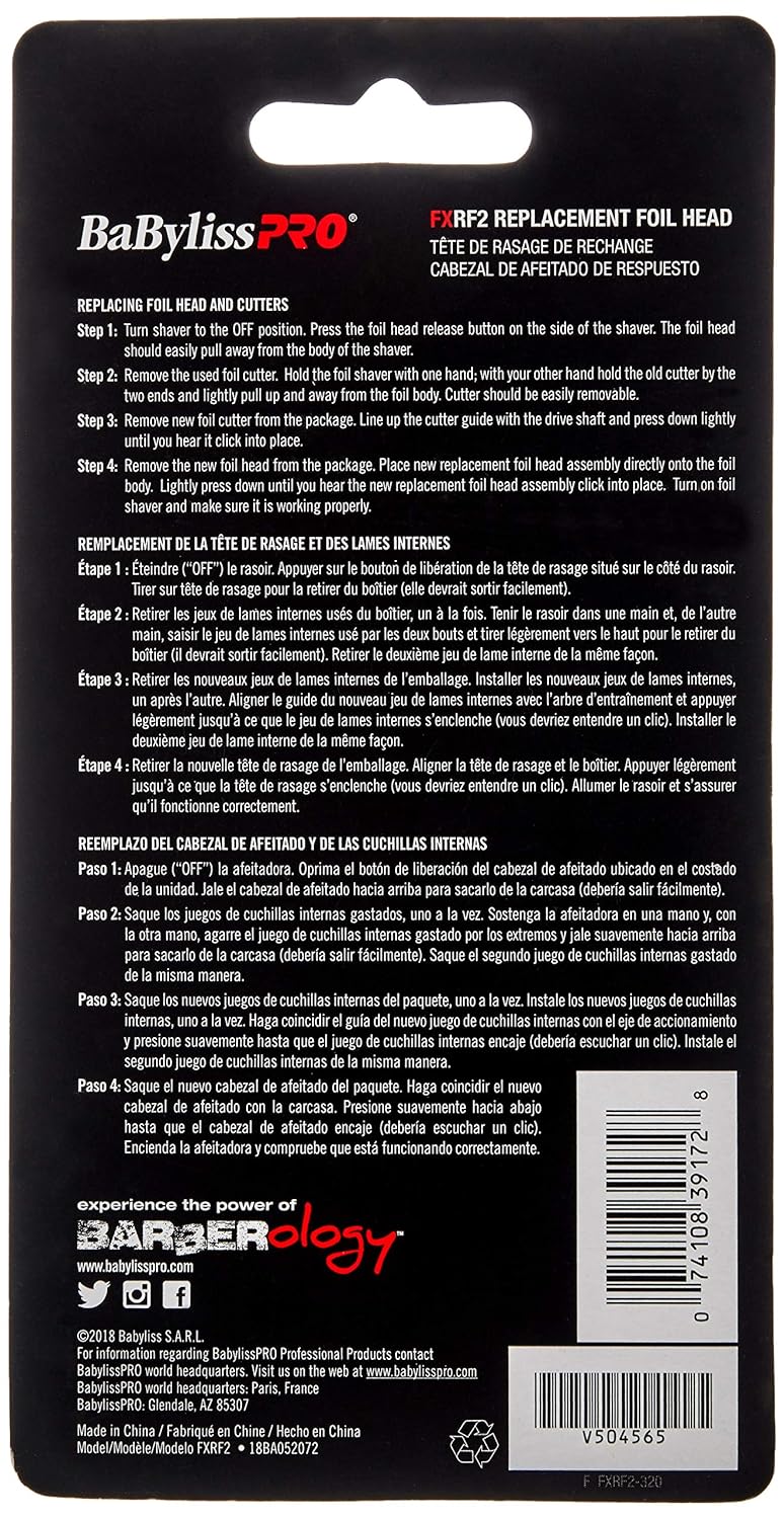 Babyliss Pro - Replacement Foil Shaver FXFS2 (Silver)