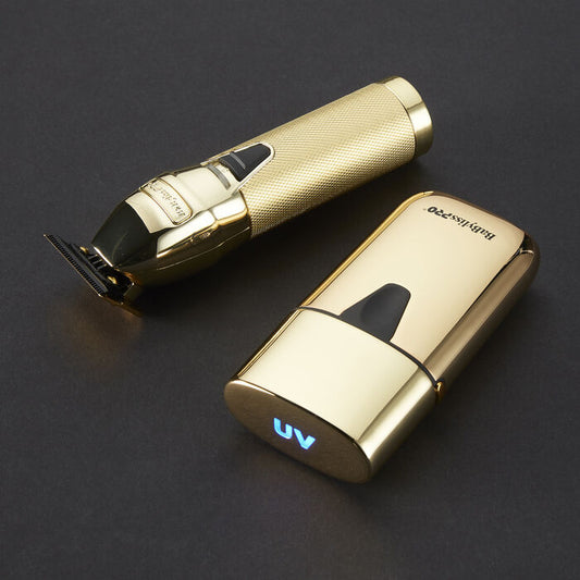 BabylissPRO - LimitedFX Holiday Prepack Gold Trimmer - UV Double Foil Shaver